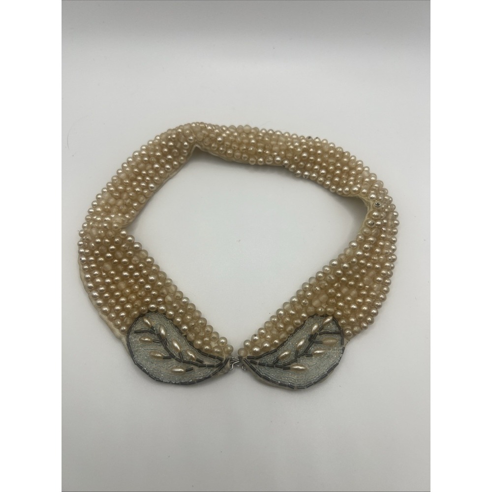 Vintage Pearl Beaded Collar